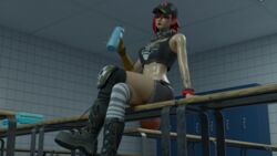 3d 3d_(artwork) abs baseball_cap basketball black_socks blender blender3d blender_(software) blender_cycles blue_eyes blush blushing_at_partner blushing_profusely boots crop_top cropped_shirt crossed_legs dusty_(fortnite) fortnite fortnite:_battle_royale jean_shorts legs_crossed locker locker_room lockers long_socks looking_at_viewer looking_down necklace neckwear nose_piercing nose_ring red_hair red_lips red_lipstick shiny_skin short_hair shorts sitting sitting_on_bench six_pack slim_figure slim_girl slim_waist small_body spaghetti_strap sports_bra sportswear striped_legwear striped_socks sweat sweaty sweaty_body sweaty_legs tank_top tanktop tattoo tattoo_on_chest tattoo_on_neck tattooed_arm tattoos water_bottle wet wet_body wet_skin wide_hips wristband wristwear rating:Explicit score:26 user:VannifyArts