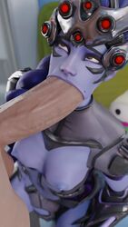 1boy 3d athletic_female big_penis blowjob face_fucking fellatio female huge_cock human interracial large_penis light-skinned_male male overwatch penis_in_mouth purple_skin tanuking3d thick_penis veiny_penis widowmaker rating:Explicit score:137 user:White_Bull