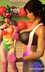 2girls 3d athletic athletic_female blizzard_entertainment busty dzerodzeroni female female_focus female_only hourglass_figure kiriko_(overwatch) lara_croft lara_croft_(survivor) overwatch tagme tomb_raider tomb_raider_(survivor) wide_hips yuri rating:Explicit score:43 user:droid377