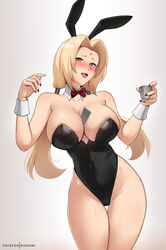 2023 absurd_res bindi blonde_hair bunny_ears bunny_girl bunnysuit curvaceous curvy_body curvy_female curvy_figure female_focus female_only hi_res hioyami hokage huge_breasts leotard mature_female milf naruto naruto_(classic) naruto_(series) naruto_shippuden seductive_look tsunade rating:Explicit score:73 user:Dragon98