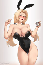 1girls 2023 absurd_res alternate_version_available bindi blonde_hair bunny_ears bunny_girl curvaceous curvy_body curvy_figure female_focus female_only hioyami huge_breasts leotard mature_female naruto naruto_(classic) naruto_(series) naruto_shippuden tsunade voluptuous voluptuous_female rating:Explicit score:98 user:Dragon98