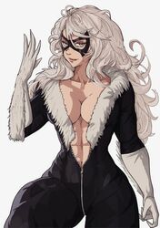 black_bodysuit black_cat_(marvel) black_clothing clothed_female felicia_hardy fur_trim marvel mask muscular muscular_female partially_unzipped solo_female spider-man_(series) unzipped_bodysuit white_gloves white_hair yoracrab rating:Explicit score:43 user:JM15