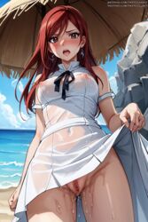 ai_generated erza_scarlet fairy_tail pussy pussy_juice see-through tagme upskirt vertiloart rating:Explicit score:164 user:VertiloArt