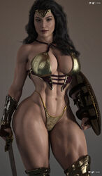 1girls 3d 3d_(artwork) absurd_res athletic athletic_female big_ass big_breasts big_butt bikini_armor black_hair blue_eyes breasts bubble_ass busty celebrity cga3d cleavage curvy daz3d daz_studio dc dc_comics dc_extended_universe dceu diana_prince erotichris female female_only gal_gadot gauntlets green_eyes hi_res hourglass_figure large_breasts light-skinned_female light_skin midriff olive_skin panties pawg seductive seductive_look sensual shield solo sword thick thick_ass thighs voluptuous voluptuous_female wide_hips wonder_woman wonder_woman_(dceu) wonder_woman_(series) rating:Explicit score:108 user:Crcole331