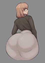 erica_bartholomew glasses guilty_gear huge_ass looking_back operatorsecret rating:Questionable score:52 user:sanaeinreal