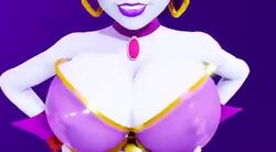 alternate_breast_size animated breast_expansion breasts_bigger_than_head bursting_breasts cleavage expansion hands_behind_back hands_on_hips huge_breasts lipstick no_sound prevence risky_boots seductive seductive_smile shantae tagme unseen_eyes unseen_female_face video visible_nipples rating:Explicit score:103 user:boomslut