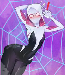 1girls blush blushing child_bearing_hips clothed costume erotic_body female female_only fully_clothed gwen_stacy heroine hips hood hood_up human human_only marvel mask masked masked_female minicop2001 small_breasts spider-gwen spider-man:_into_the_spider-verse spider-man_(series) superhero_costume superheroine thick thick_thighs thighs thin_waist wide_hips rating:Explicit score:168 user:Fumeknight1