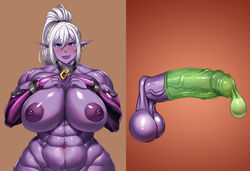 1futa abs balls bare_shoulders big_balls big_breasts big_penis blush breasts busty collar condom curvy dark_elf ear_piercing earrings elf erect_nipple erect_nipples erection eyelashes fingerless_gloves front_view futa_only futanari hourglass_figure huge_balls huge_breasts huge_cock humanoid humanoid_penis long_hair looking_at_viewer manaworld muscle muscles muscular_futanari naked nipples nude penis piercing pointy_ears ponytail pose posing purple_eye purple_gloves purple_lips purple_skin saxwakuy shiny shiny_skin simple_background solo syx text tied_hair vein veins veiny veiny_penis voluptuous white_hair wide_hips rating:Explicit score:80 user:Havoc100