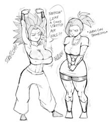 2girls abs areola_slip areolae big_ass big_breasts caulifla dragon_ball dragon_ball_super dragon_ball_z female_saiyan kale monochrome muscular_female pseudocel sagging_pants saiyan slosh sloshing_breasts spiky_hair thick_thighs universe_6/universe_7 universe_6_saiyan/ rating:Questionable score:137 user:Kaiokenx34