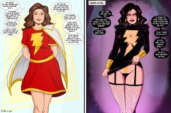 before_and_after boob_window corruption dark_mary_marvel_(character) dc dc_comics female hypnotized mary_batson mary_marvel polmanning pubic_tattoo shazam_(series) superheroine transformation rating:Explicit score:107 user:Joecrab