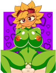 anthro artist_request big_breasts edit female gabviz green_skin human_on_plantie humanoid looking_at_viewer male plant plant_girl plant_humanoid plantie plants_vs_zombies shiny_skin solar_flare_(pvz) spread_legs sunflower_(pvz) vaginal_penetration rating:Explicit score:188 user:xsexyfemboyx