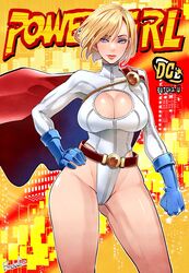 1girls 2d blonde blonde_hair blue_eyes bob_cut boob_window breasts busty butcha-u color cute dc dc_comics eroquis female female_focus female_only fully_sheathed heroine hourglass_figure kara_zor-l karen_starr large_breasts leotard medium_hair mole mole_on_breast pawg power_girl seductive_look solo thick thick_ass thick_thighs wide_hips rating:Safe score:76 user:NoodleSalad