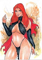 1girls 2023 curvy ed_benes_studio female female_only goblin_queen_(x-men) highres homero_ricardo huge_breasts human human_only latex_gloves latex_thighhighs light-skinned_female light_skin long_hair madelyne_pryor marvel marvel_comics red_hair seductive_look solo x-men rating:Explicit score:22 user:Dragon98