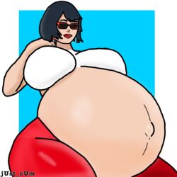 breasts evie_(fortnite) fortnite fortnite:_battle_royale huge_belly pregnant pregnant_belly thights rating:Questionable score:7 user:jUst_cUm66