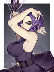 big_breasts dress kaina_tsutsumi lady_nagant my_hero_academia orouu purple_eyes purple_hair tsutsumi_kaina wakipai rating:Questionable score:110 user:MatoimaruTiddies