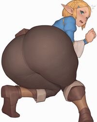 1girls ass ass_focus asura_(artist) behind behind_view below below_view big_ass big_butt blonde_female blonde_hair blue_eyes clothed crouched crouching elf elf_ears elf_female elf_girl fat_ass female female_only fully_clothed huge_ass huge_cock hylian hylian_ears knife_ears looking_back nintendo princess_zelda sharp_ears short_hair the_legend_of_zelda the_legend_of_zelda:_breath_of_the_wild the_legend_of_zelda:_tears_of_the_kingdom thick thick_ass tight_pants white_background zelda_(tears_of_the_kingdom) rating:Explicit score:254 user:Fumeknight1