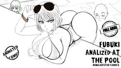 1boy 2girls ass big_ass big_breasts big_butt bikini bikini_top curvy_female female fubuki_(one-punch_man) glasses_on_head green_eyes hourglass_figure large_breasts male multiple_girls nowajoestar one-punch_man peeping pool saitama staring tatsumaki thong wide_hips rating:Explicit score:149 user:Leonel8888