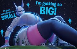 doonography fortnite fortnite:_battle_royale giantess_growth gloves harlowe_(fortnite) helmet huge_breasts jacket pink_skin shorts text thick_thighs thighhighs rating:Explicit score:13 user:Bozoking