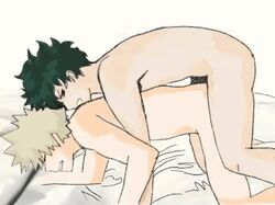 animated darkline doggy_style from_behind gay gay_sex katsuki_bakugou male male_only mounting my_hero_academia pleasured tagme yaoi rating:Explicit score:18 user:usuenr