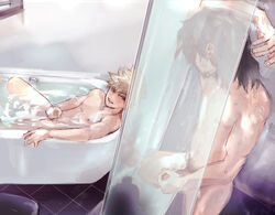 2boys bathtub darkline gay group_masturbation katsuki_bakugou male male_only masturbation my_hero_academia shower tagme tagme_(character) yaoi rating:Explicit score:44 user:usuenr