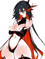 1girls adapted_costume alternate_costume arms_crossed arms_crossed_under_breasts big_ass black_hair blush blush_lines blushing_at_viewer grey_eyes hair_ornament hair_ornaments hi_res kill_la_kill leggings long_gloves long_hair looking_at_viewer matoi_ryuuko nipples_covered red_hair senketsu simple_background tape_over_nipples thick_thighs usa37107692 white_background wide_hips wide_thighs rating:Questionable score:160 user:TemmieToga