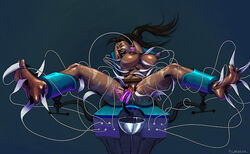 big_breasts bondage bondage_chair bondage_furniture breasts crying dark-skinned_female dark_skin dildo dildo_in_pussy feet female femsub gem_on_forehead jewel_on_forehead laughing league_of_legends legs_spread motion_blur nidalee polarbearnsfw pussy_juice pussy_juice_collecting sex_machine sex_toy soles spread_legs steel_bondage struggling sweat tears tickle_torture tickling tickling_armpits tickling_belly tickling_clit tickling_feet tickling_machine tickling_nipples tickling_pussy tickling_thighs tribal_markings tribal_tattoo tribal_tattoos vaginal rating:Explicit score:70 user:VelmaFan