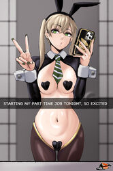 1girls black_heart_pasties black_pasties blonde_hair bunny_ears bunnysuit female female_only green_eyes heart_pasties light-skinned_female light_skin maebari maka_albarn mirror_selfie mobi_mobi nipple_pasties pasties pussy_pasty reverse_bunnysuit selfie solo soul_eater rating:Explicit score:406 user:Zabior