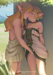 1boy 1girls against_wall archaic_set_(zelda) blonde_hair breasts chocorutt cleavage clothes_lift cute dress dress_lift earrings eye_contact female fingering highres imminent_kiss intimate jewelry link looking_at_another pointy_ears pretty_boy princess_zelda secret_stone short_hair straight tears_of_the_kingdom the_legend_of_zelda wholesome wholesome_sex zelda_(tears_of_the_kingdom) rating:Explicit score:376 user:bot