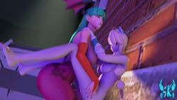 1futa 1girls 3d against_wall alley ambiguous_penetration animated barefoot big_ass bordeaux_black breasts cat_girl clothing cum cum_inside darkstalkers demon demon_girl erisa_(fortnite) evilzorak feet feet_up fortnite futa_on_female futanari green_hair half-dressed implied_cum_inside long_hair medium_breasts moaning morrigan_aensland nsfw_sonia_va public_sex sariken self_upload small_breasts sound source_filmmaker stand_and_carry_position succubus tagme tattoo video rating:Explicit score:243 user:Sariken1