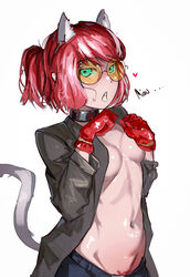  blue_eyes cat_ears crazy_woman lizel lizeth_(lizel) oc oc_lizeth pubic_hair red_hair  rating:explicit score: user:lizel