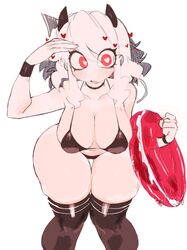 <3 <3_eyes bikini bikini_bottom bikini_top blush blush_lines blushing_at_viewer breasts cleavage clothing cute demon demon_girl demon_horns demon_humanoid demoness female heart heart-shaped_pupils heart_eyes hearts_around_body hearts_around_head hearts_in_eyes helltaker inflatable large_breasts life_preserver modeus_(helltaker) solo thick thick_hips thick_legs thick_thighs thigh_highs thighhighs usa37107692 wide_ass wide_hips wide_thighs rating:Questionable score:495 user:TemmieToga