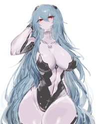 1girls anime anime_nose anime_style ayanami_rei big_breasts black_clothing blue_hair breasts clothing evangelion evangelion:_3.0+1.0_thrice_upon_a_time female neon_genesis_evangelion red_eyes rei_ayanami solo tagme thick_thighs usa37107692 wide_hips rating:Questionable score:168 user:Yfyfi