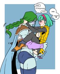 blue_skin blush braid braided_hair bulma_briefs bulma_briefs_(frieza_saga) carrying_partner cum cum_in_pussy cum_inside dialogue dragon_ball dragon_ball_z female green_hair penis plumlewds torn_clothes zarbon rating:Explicit score:113 user:Patts