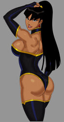 1girls ass big_breasts black_hair dc dc_comics dcau female female_only fully_clothed justice_league:_crisis_on_two_earths ponytail rear_view sideboob simple_background solo sunsetriders7 superwoman superwoman_(mary_batson) rating:Questionable score:85 user:Akamori150