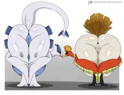 2girls amen_pose anus areolae ass avian beak bent_over big_ass big_breasts big_butt bird blue_body blue_skin fat_ass feathered_wings feathers female female_only generation_2_pokemon gonzalo_costa goolee ho-oh huge_breasts large_ass large_breasts legendary_pokémon looking_at_viewer lugia meme nintendo nipples pink_nipples pokémon_(species) pokemon praise_da_booty_(meme) pussy tail thick_thighs thighs tongue tongue_out twitter_meme white_body white_skin rating:Explicit score:181 user:HughthyDerg