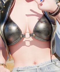 1girls 3d alternate_version_available angel angel_wings ark_(fortnite) big_breasts blender bottomwear bra breast_focus breasts cleavage close-up clothed clothing curvy curvy_body curvy_female curvy_figure detailed_background epic_games female female_focus female_only fortnite fortnite:_battle_royale highres jacket jeans lewdrex light-skinned_female light_skin peace_sign presenting presenting_breasts ripped_jeans shadow sign sun sunlight thick_thighs topwear v watermark wings rating:Explicit score:8 user:mango05