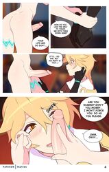 2femboys aether_(genshin_impact) black_hair blonde_hair colored comic comic_page english_text femboy femboy_focus femboy_on_femboy femboy_only genshin_impact hoyoverse male matemi mihoyo penis penis_on_face submissive_male twink venti_(genshin_impact) yaoi rating:Explicit score:217 user:Ernedwx