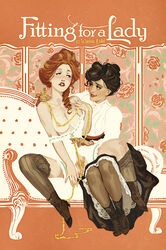 2girls boots breasts couch dark_hair edwardian freckles gibson_girl hair_up high_heeled_boots measuring_tape pubic_hair pussy red_hair retro_artstyle seamstress stockings wintonkidd yuri rating:Explicit score:47 user:VelmaFan