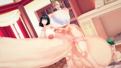 1futa 2girls 3d ball_worship balls_bigger_than_torso balls_to_ground female fubuki_(one-punch_man) futa_on_female futanari futanati gigantic_breasts gigantic_penis gigantic_testicles grenadekisses hyper koikatsu light-skinned_female light-skinned_futanari light_skin one-punch_man penis_bigger_than_body sisters sophia_(punky) stomach_bulge tatsumaki threesome rating:Explicit score:15 user:marvyn