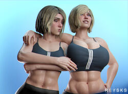 2girls 3d abs alien_girl alien_look_like_human arm_around_partner arm_around_shoulder athletic_female bare_midriff biceps big_breasts big_lips blonde_female blonde_hair blonde_hair_female blue_background blue_eyes breast_envy breast_size_difference breasts brown_lips bulging_breasts bursting_breasts cleavage cleavage_overflow clothed counterpart cute dc dc_comics deltoids dirty_blonde_hair envy eyes female female_only fit fit_female four_pack hand_on_another's_shoulder hand_on_hip heroine huge_breasts injustice_2 jealous justice_league justice_league_of_america kara_danvers kara_zor-el karen_starr large_breasts larger_female light-skinned_female light_skin lips medium_hair medium_support_(meme) meme navel pout pouting pouty_lips power_girl power_girl_(injustice) rysketches seductive short_hair six_pack small_breasts smaller_female solo sports_bra sportswear supergirl supergirl_(injustice) superheroine superman_(series) toned toned_female toned_stomach upper_body wet_skin wholesome rating:Questionable score:135 user:ShadowPain