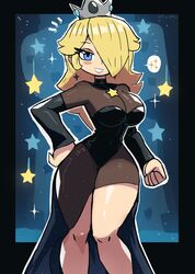 blonde_hair breasts female female_only hair_over_one_eye mario_(series) nintendo princess_rosalina solo super_mario_galaxy tony_welt rating:Questionable score:106 user:Bylethlover