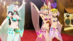 3girls amy_(suisei_no_gargantia) animated ass_focus bare_arms bare_back bare_legs bare_midriff bare_shoulders bare_thighs barefeet barefoot belly_button belly_dancer belly_dancer_outfit big_ass big_breasts big_butt bikini bikini_bottom bikini_top blonde_hair blue_bikini blue_bikini_bottom blue_bikini_top blue_eyes blue_feathers blue_silk blush bracelet brown_hair cheering cleavage dancer dancer_class dancer_girl dancer_girls dancer_outfit dancers dancing_girls earrings edit edited female girls gold_bracelet gold_rings golden_bracelet golden_eyes golden_rings green_bikini green_bikini_bottom green_bikini_top green_earrings green_eyes green_feathers green_silk head_feathers headwear jewelry jiggle jiggling jiggling_ass jiggling_breasts jiggling_butt loincloth long_hair melty_(suisei_no_gargantia) midriff navel necklace neckwear on_stage pink_bikini pink_bikini_bottom pink_bikini_top pink_feathers pink_silk rings saaya_(suisei_no_gargantia) see-through_loincloth see-through_silk short_hair silk silk_dancing silk_loincloth spotlight stage stage_lights suisei_no_gargantia rating:Questionable score:8 user:xxXzeroXxx