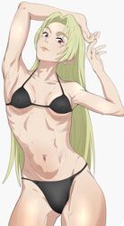 1girls armpits arms_up blonde_hair breasts female female_focus female_only jujutsu_kaisen light-skinned_female light_skin long_hair looking_at_viewer makkori_(utoxrjimlx8x49s) smile smiling smiling_at_viewer solo solo_female solo_focus underwear yuki_tsukumo rating:Explicit score:194 user:p250697