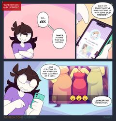 bluebreed comic english_text jaiden jaiden_animations jaidenanimations narration pregnant speech_bubble story tagme text youtube rating:Explicit score:129 user:boringThrowaway