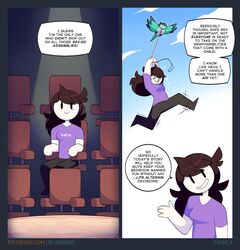 ari_(jaidenanimations) bluebreed comic english_text flying jaiden jaiden_animations jaidenanimations motion_lines movie_theater narration page_3 page_number sky story text youtube rating:Safe score:115 user:boringThrowaway