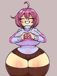 1girls 2d 5hitzzzu big_breasts boombita breasts brown_thighhighs busty clothed clothing female female_frisk female_only frisk funcu funculicious heart heart_hands hourglass_figure huge_thighs human meatcuteshii mob_face pink_hair pinkbobatoo short_hair short_shorts shorts simple_background skiddioop smile smiling smiling_at_viewer solo solo_female standing stereodaddy stockings striped_clothing striped_shirt striped_sweater stripes sweater tagme thick_thighs thigh_highs thighhighs thighs thighs_bigger_than_head tight_clothing turtleneck undertale undertale_(series) white_skin rating:Questionable score:267 user:GusFringer