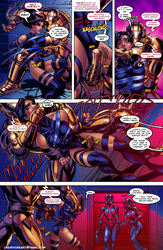 aphrodisiac bondage captured comic creativore crying drooling drugged female finger_in_mouth forced_orgasm hand_gagged hand_over_another's_mouth handgag male marvel marvel_comics orgasm psylocke restrained robot tears vibrator wrestling x-men rating:Explicit score:55 user:VelmaFan