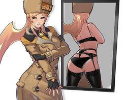 blonde_hair blue_eyes extremely_long_hair fully_clothed guilty_gear large_ass lingerie long_hair meme millia_rage mirror mirror_reflection see-through see-through_clothing shitpost skullworms thighhighs thighs underwear rating:Explicit score:93 user:Rodrigator_