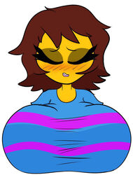 1girls big_breasts breasts female female_frisk frisk hyper hyper_breasts tagme undertale undertale_(series) vile_eyes rating:Explicit score:38 user:KinkyPants