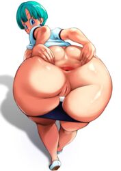 1girls ass asshole big_ass blue_eyes bulma_briefs busty censored_pussy curvaceous curvy curvy_body curvy_female curvy_figure dragon_ball dragon_ball_z earrings female kyugata milf mother plump plump_ass spreading_anus voluptuous rating:Explicit score:158 user:Rancegropor